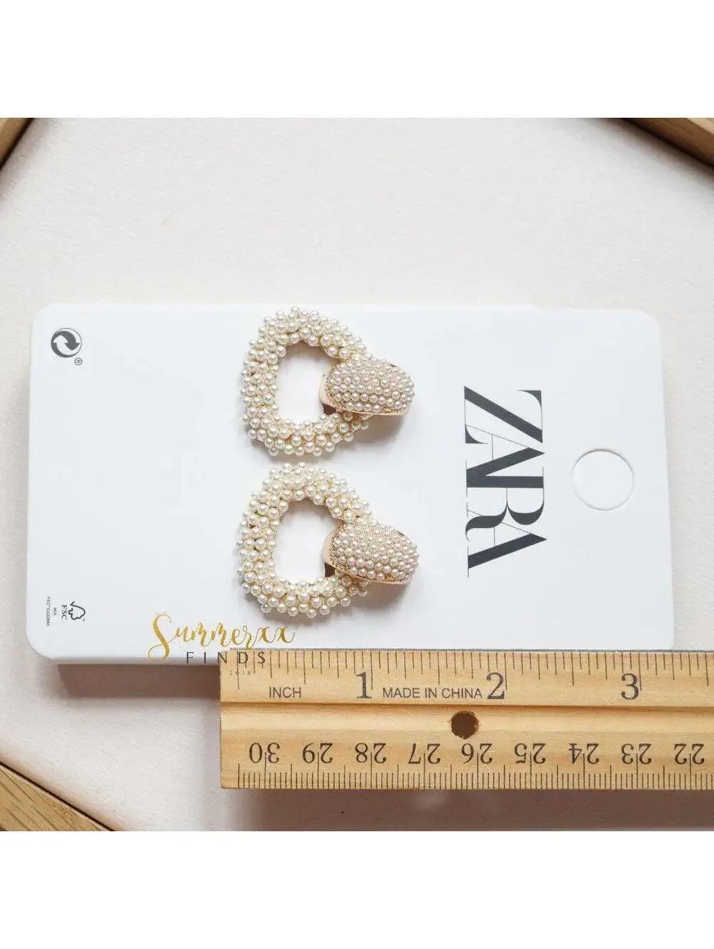 Zara Pearl Hoop Earrings